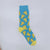 Unisex Simple Style Floral Cotton Crew Socks A Pair