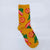 Unisex Simple Style Floral Cotton Crew Socks A Pair