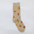 Unisex Simple Style Floral Cotton Crew Socks A Pair