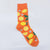 Unisex Simple Style Floral Cotton Crew Socks A Pair