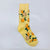 Unisex Simple Style Floral Cotton Crew Socks A Pair