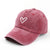 Unisex Simple Style Heart Shape Embroidery Curved Eaves Baseball Cap