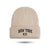 Unisex Simple Style Letter Embroidery Crimping Wool Cap