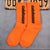 Unisex Simple Style Letter Nylon Cotton Printing Crew Socks A Pair