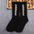 Unisex Simple Style Letter Nylon Cotton Printing Crew Socks A Pair