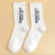 Unisex Simple Style Letter Nylon Cotton Printing Crew Socks A Pair