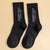 Unisex Simple Style Letter Nylon Cotton Printing Crew Socks A Pair