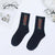 Unisex Simple Style Letter Nylon Cotton Printing Crew Socks A Pair