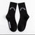 Unisex Simple Style Letter Nylon Cotton Printing Crew Socks A Pair