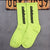 Unisex Simple Style Letter Nylon Cotton Printing Crew Socks A Pair