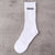 Unisex Simple Style Letter Nylon Cotton Printing Crew Socks A Pair