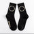 Unisex Simple Style Letter Nylon Cotton Printing Crew Socks A Pair