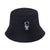 Unisex Simple Style Letter Sewing Flat Eaves Bucket Hat