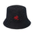 Unisex Simple Style Letter Sewing Flat Eaves Bucket Hat