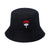 Unisex Simple Style Letter Sewing Flat Eaves Bucket Hat