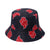 Unisex Simple Style Letter Sewing Flat Eaves Bucket Hat