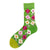 Unisex Simple Style Oil Painting Cotton Crew Socks A Pair