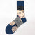 Unisex Minimalist Oil Painting Cotton Crew Socks A Pair