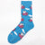 Unisex Minimalist Oil Painting Cotton Crew Socks A Pair