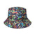 Unisex Simple Style Skull Sewing Flat Eaves Bucket Hat