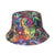 Unisex Simple Style Skull Sewing Flat Eaves Bucket Hat