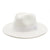 Unisex Simple Style Solid Color Flat Eaves Fedora Hat