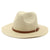 Unisex Simple Style Solid Color Flat Eaves Straw Hat