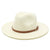 Unisex Simple Style Solid Color Flat Eaves Straw Hat