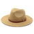 Unisex Simple Style Solid Color Flat Eaves Straw Hat