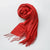 Unisex Simple Style Solid Color Polyester Scarf