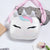 Unisex Small Pu Leather  Cute Square Zipper Crossbody Bag