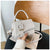 Unisex Small Pu Leather Fashion Square Bag