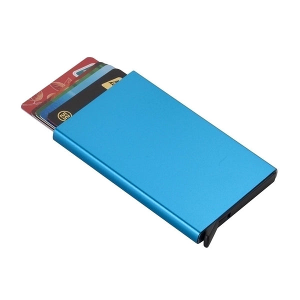 Unisex Solid Color Alloy Open Card Holders