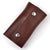 Unisex Solid Color Leather Open Coin Purses