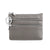 Unisex Solid Color Leather Zipper Coin Purses