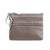 Unisex Solid Color Leather Zipper Coin Purses