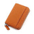 Unisex Solid Color Leather Zipper Wallets