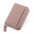 Unisex Solid Color Leather Zipper Wallets