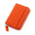 Unisex Solid Color Leather Zipper Wallets