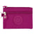 Unisex Solid Color Nylon Zipper Wallets