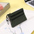 Unisex Solid Color Polyester Zipper Coin Purses