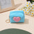 Unisex Solid Color Polyester Zipper Coin Purses