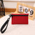 Unisex Solid Color Polyester Zipper Wallets