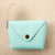 Unisex Solid Color Pu Leather Buckle Coin Purses