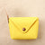 Unisex Solid Color Pu Leather Buckle Coin Purses