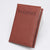 Unisex Solid Color Pu Leather Flip Cover Card Holders