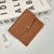 Unisex Solid Color Pu Leather Flip Cover Coin Purses