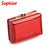 Unisex Solid Color Pu Leather Flip Cover Wallets