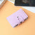 Unisex Solid Color Pu Leather Hidden Buckle Card Holders