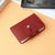 Unisex Solid Color Pu Leather Hidden Buckle Card Holders